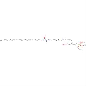 Octadecanamide,N-[6-[[2-hydroxy-4-[2-(trimethoxysilyl)ethyl]cyclohexyl]amino]hexyl]- molecular structure