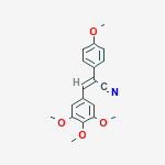 2-(4-METHOXYPHENYL)-3-(3,4,5-TRIMETHOXYPHENYL)ACRYLONITRILE molecular structure