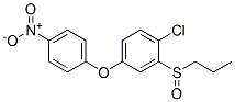 1-chloro-4-(4-nitrophenoxy)-2-propylsulfinyl-benzene molecular structure