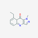 9H-PYRAZOLO[4,3-B]QUINOLIN-9-ONE,8-ETHYL-1,4-DIHYDRO-1-METHYL- molecular structure