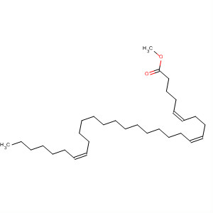 5,9,23-Triacontatrienoic acid, methyl ester, (5Z,9Z,23Z)- molecular structure