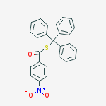 Benzenecarbothioic acid, 4-nitro-, S-(triphenylmethyl) ester molecular structure