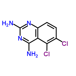 5,6-dichloroquinazoline-2,4-diamine molecular structure