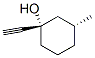 CYCLOHEXANOL,1-ETHYNYL-3-METHYL-,(1S,3R)- molecular structure