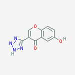 4H-1-Benzopyran-4-one, 6-hydroxy-3-(1H-tetrazol-5-yl)- molecular structure