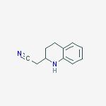 2-Quinolineacetonitrile, 1,2,3,4-tetrahydro- molecular structure