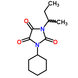 1-cyclohexyl-3-(1-methylpropyl)imidazolidine-2,4,5-trione