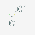 Benzene, 1-[chloro[[(4-methylphenyl)methyl]thio]methyl]-4-methyl-