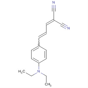 Propanedinitrile, [3-[4-(diethylamino)phenyl]-2-propenylidene]- molecular structure