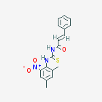 (e)-n-[(2,4-dimethyl-6-nitrophenyl)carbamothioyl]-3-phenylprop-2-enamide molecular structure