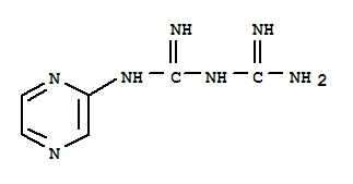 1-(diaminomethylidene)-2-pyrazin-2-ylguanidine molecular structure