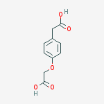 Benzeneacetic acid, 4-(carboxymethoxy)- molecular structure