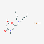 2-[(dibutylamino)methyl]-4-methyl-1,4-oxazepane-5,7-dione hydrobromide