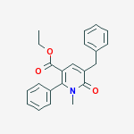 ethyl 5-benzyl-1-methyl-6-oxo-2-phenyl-1,6-dihydropyridine-3-carboxylate molecular structure