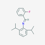 Benzenamine, N-[(2-fluorophenyl)methylene]-2,6-bis(1-methylethyl)- molecular structure