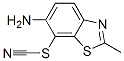 THIOCYANIC ACID 6-AMINO-2-METHYL-7-BENZOTHIAZOLYL ESTER molecular structure
