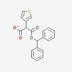Propanedioic acid, 3-thienyl-, mono(diphenylmethyl) ester molecular structure