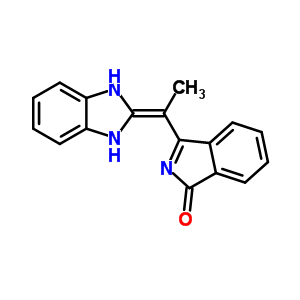 3-[1-(1,3-dihydro-2H-benzimidazol-2-ylidene)ethyl]-1H-isoindol-1-one molecular structure