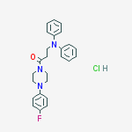 1-[4-(4-fluorophenyl)piperazin-1-yl]-3-(n-phenylanilino)propan-1-one;hydrochloride
