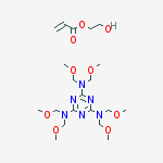 2-Propenoic acid, 2-hydroxyethyl ester, polymer with N,N,N,N,N,N-hexakis(methoxymethyl)-1,3,5-triazine-2,4,6-triamine