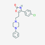 4-(4-chlorophenyl)-5-[2-(4-phenylpiperazin-1-yl)ethyl]-1,3-oxazol-2(3H)-one molecular structure