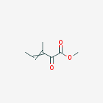 3-Pentenoic acid, 3-methyl-2-oxo-, methyl ester molecular structure