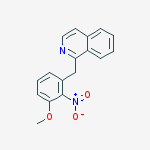 Isoquinoline, 1-[(3-methoxy-2-nitrophenyl)methyl]- molecular structure