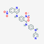 2-nitro-4-[(6-nitroquinolin-4-yl)amino]-N-[4-(pyridin-4-ylamino)phenyl]benzamide