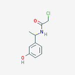 Acetamide, 2-chloro-N-[1-(3-hydroxyphenyl)ethyl]- molecular structure