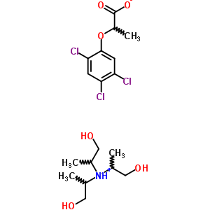 1-hydroxy-N,N-bis(1-hydroxypropan-2-yl)propan-2-aminium 2-(2,4,5-trichlorophenoxy)propanoate