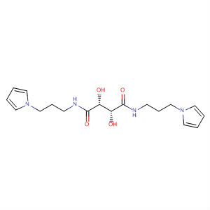 Butanediamide, 2,3-dihydroxy-N,N'-bis[3-(1H-pyrrol-1-yl)propyl]-,(2R,3R)- molecular structure