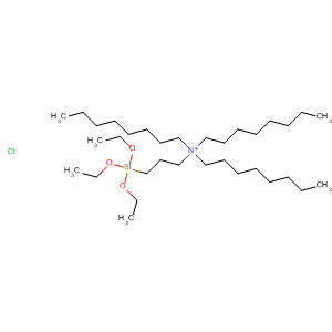 1-Octanaminium, N,N-dioctyl-N-[3-(triethoxysilyl)propyl]-, chloride molecular structure