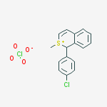 1-(4-chlorophenyl)-2-methyl-1h-isothiochromen-2-ium;perchlorate molecular structure