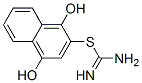 (1,4-dihydroxynaphthalen-2-yl)sulfanylmethanimidamide molecular structure