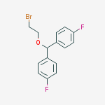 Benzene, 1,1'-[(2-bromoethoxy)methylene]bis[4-fluoro- molecular structure