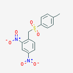 Benzene, 1-[[(4-methylphenyl)sulfonyl]methyl]-2,4-dinitro- molecular structure
