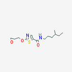 5-Thiazolecarboxamide, N-(4-methylhexyl)-2-(oxiranylmethoxy)- molecular structure