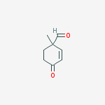 2-Cyclohexene-1-carboxaldehyde, 1-methyl-4-oxo- molecular structure