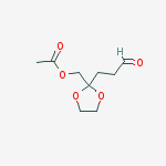 1,3-Dioxolane-2-propanal, 2-[(acetyloxy)methyl]- molecular structure