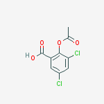Benzoic acid, 2-(acetyloxy)-3,5-dichloro- molecular structure