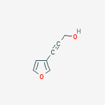 2-Propyn-1-ol, 3-(3-furanyl)- molecular structure