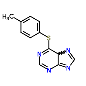 6-[(4-methylphenyl)sulfanyl]-5H-purine molecular structure