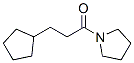 PYRROLIDINE,1-(3-CYCLOPENTYL-1-OXOPROPYL)- molecular structure