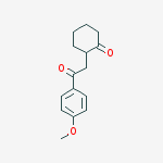 Cyclohexanone, 2-[2-(4-methoxyphenyl)-2-oxoethyl]- molecular structure