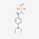 1-{[4-(diethylamino)phenyl]amino}ethanesulfonic acid molecular structure