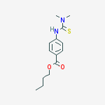 Benzoic acid, 4-[[(dimethylamino)thioxomethyl]amino]-, butyl ester molecular structure