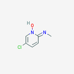 (2E)-5-chloro-2-(methylimino)pyridin-1(2H)-ol molecular structure