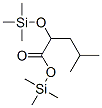 4-Methyl-2-[(trimethylsilyl)oxy]pentanoic acid trimethylsilyl ester molecular structure