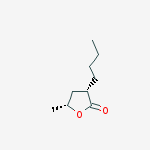 2(3H)-Furanone, 3-butyldihydro-5-methyl-, cis-