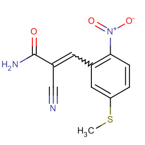 2-Propenamide, 2-cyano-3-[5-(methylthio)-2-nitrophenyl]- molecular structure